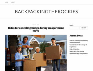 backpackingtherockies.com screenshot