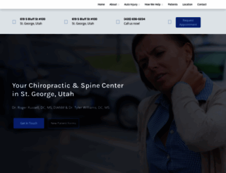 backpainstgeorge.com screenshot