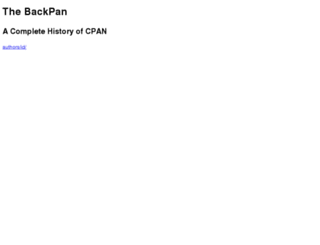 backpan.perl.org screenshot