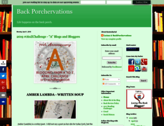 backporchervations.blogspot.in screenshot