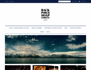 backporchsoap.com screenshot