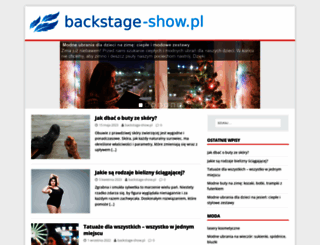 backstage-show.pl screenshot