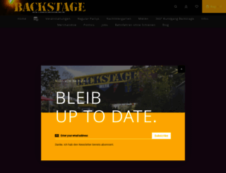 backstage.eu screenshot