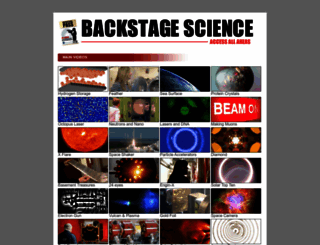backstagescience.com screenshot