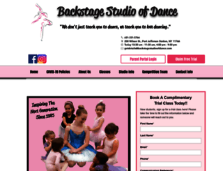 backstagestudioofdance.com screenshot