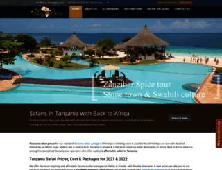 backtoafricasafaris.com screenshot