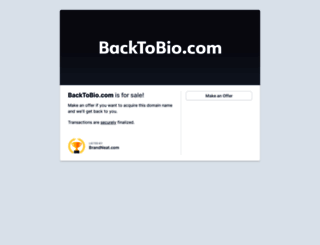 backtobio.com screenshot