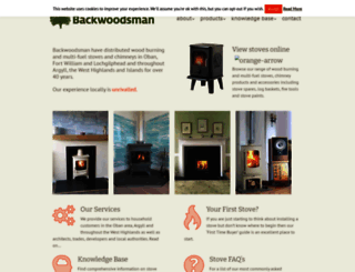 backwoodsman-stoves.co.uk screenshot