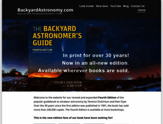 backyardastronomy.com screenshot