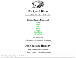backyardbison.com screenshot