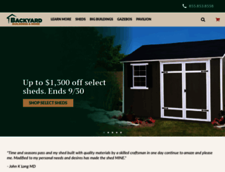 backyardbuildings.com screenshot