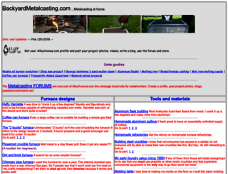 backyardmetalcasting.com screenshot
