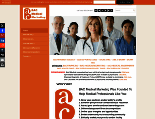 bacmedicalmarketing.com screenshot