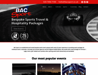 bacsport.co.uk screenshot