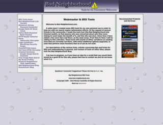 bad-neighborhood.com screenshot