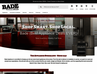 badeappliance.com screenshot