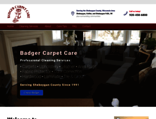 badgercarpetcare.com screenshot