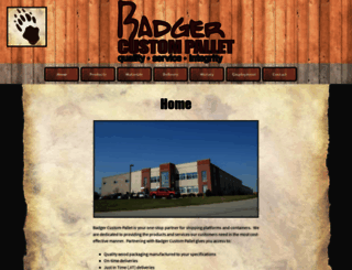 badgercustompallet.com screenshot