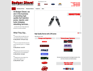 badgerdiesel.com screenshot