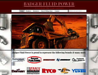 badgerfluidpower.com screenshot