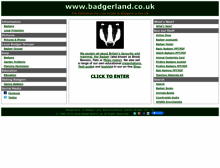badgerland.co.uk screenshot