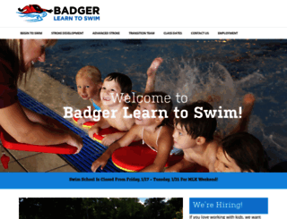 badgerswimming.com screenshot