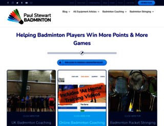 badminton-coach.co.uk screenshot