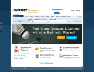 badminton.isport.com screenshot