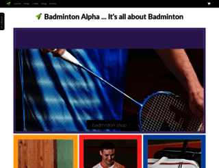 badmintonalpha.co.uk screenshot