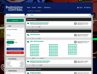 badmintoncentral.com screenshot