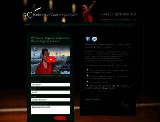 badmintoncoachinglondon.co.uk screenshot