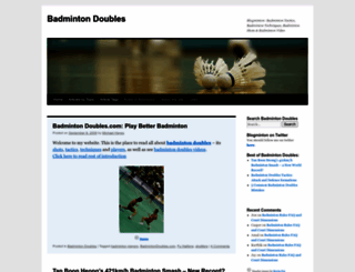 badmintondoubles.com screenshot