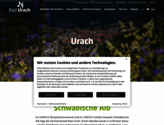 badurach-tourismus.de screenshot