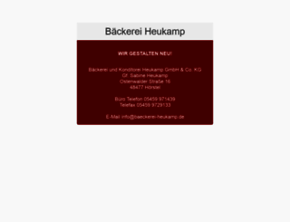 baeckerei-heukamp.de screenshot