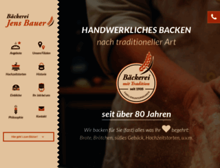 baeckerei-jens-bauer.de screenshot