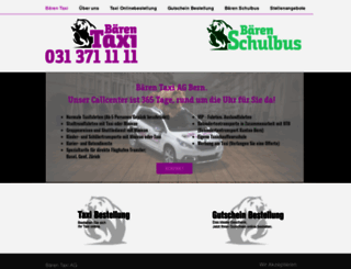 baerentaxi.ch screenshot