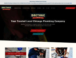 baethkeplumbing.com screenshot