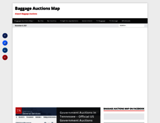 baggageauctionsmap.com screenshot