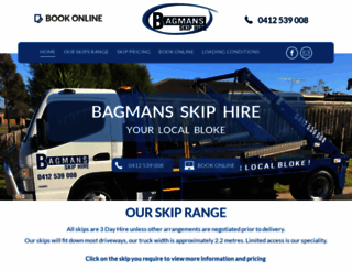 bagmans.com.au screenshot