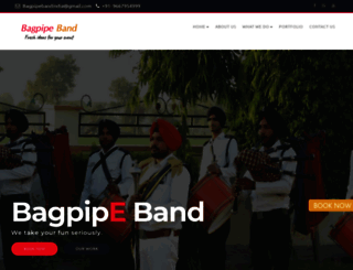 bagpipeband.in screenshot