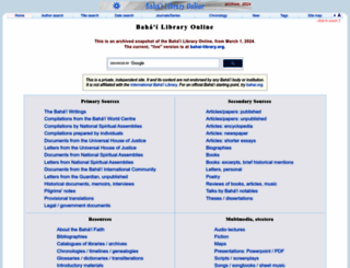 bahai-library.com screenshot