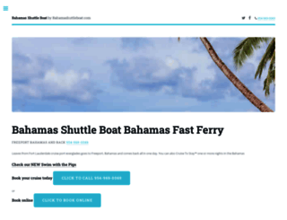 bahamashuttleboat.com screenshot