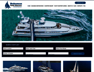 bahamasyachtcharters.com screenshot