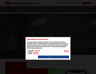 bahnprojekt-stuttgart-ulm.de screenshot
