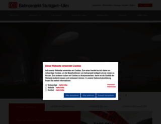 bahnprojekt-stuttgart-ulm.de screenshot