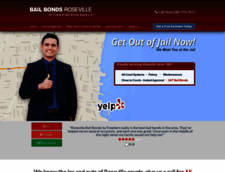 bailbondsrosevillemi.com screenshot