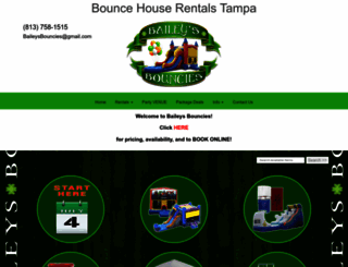 baileysbouncies.com screenshot