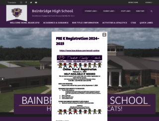 bainbridgehigh.dcboe.com screenshot