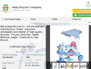 bajajcycle.co.in screenshot