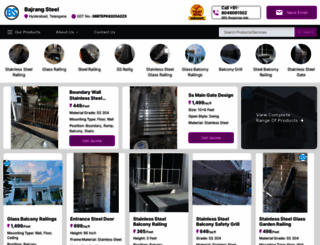 bajrangsteel.in screenshot